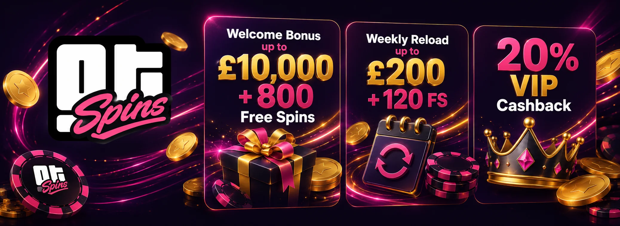 Welcome Pack + 800 Free Spins